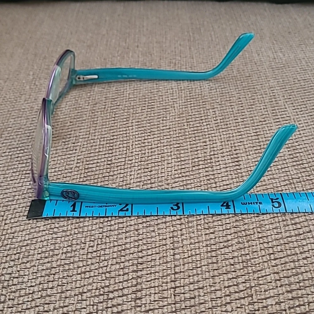 GUCCI TRANSLUCENT TEAL LAVENDER EYEGLASS FRAME